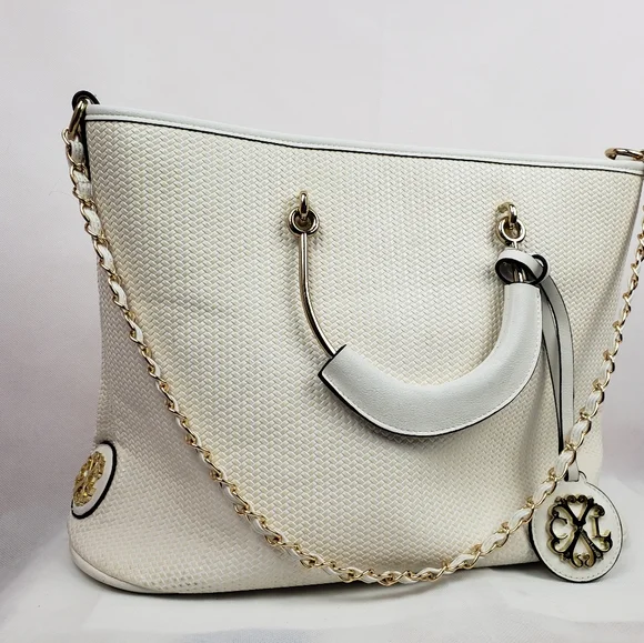 Christian Lacroix Tote White Faux Leather.Pe..ctop - Picture 5 of 11